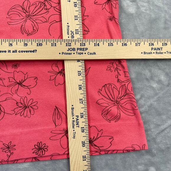 Fresh Produce 2pc Set Small Pink Floral Print V-neck Top Tiered Ruffle Skirt - Picture 10 of 16